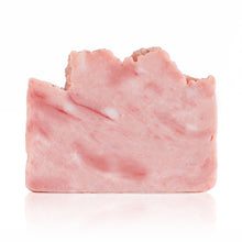 Load image into Gallery viewer, This fresh floral scent takes us right back to Hawaiian shores. Handmade, natural, vegan, olive oil soap, sweetly scented with plumeria, 'A Little Aloha' will transport you there too. Made on Vancouver Island in BC, Canada.