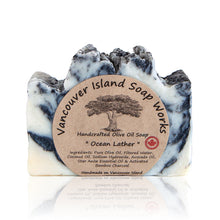 Load image into Gallery viewer, Calling all licorice lovers! The sweet, serene scent of anise is said to be used by fishermen to eliminate odours, so this a great kitchen soap for those stinky garlic hands. Handmade, natural, vegan, olive oil soap. Made on Vancouver Island in BC, Canada.