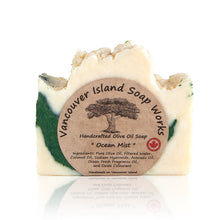 Load image into Gallery viewer, Inspired by our home on Vancouver Island, this scent encapsulates what it's like to live by the ocean in the Pacific Northwest. Handmade, natural, vegan, olive oil soap. Made on Vancouver Island in BC, Canada.