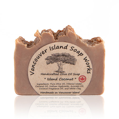 International travel is on hold for now, but this sweet and creamy bar will bring the tropics to you instead. Handmade, natural, vegan, olive oil soap. Made on Vancouver Island in BC, Canada.