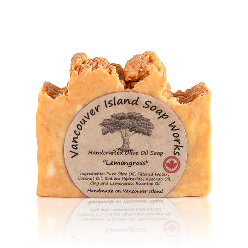 Beyond its clean, fresh aroma, Lemongrass is known to be anti-bacterial, anti-fungal and stress-relieving. This bar is sure to leave both your skin and mood refreshed. Handmade, natural, vegan, olive oil soap. Made on Vancouver Island in BC, Canada.