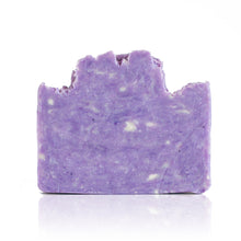 Load image into Gallery viewer, One sniff of this bar and I&#39;m transported back to my childhood and the lilac tree growing outside our kitchen window. This true lilac scent is a favourite among flower lovers. Handmade, natural, vegan, olive oil soap. Made on Vancouver Island in BC, Canada.
