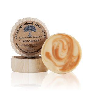Handmade, natural, vegan, low waste shampoo bar. Made on Vancouver Island in BC, Canada.