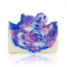 Load image into Gallery viewer, This gorgeous soap encapsulates the fresh aroma of spring. The true hyacinth scent is a hit with floral lovers. It also looks incredible in your soap dish. Handmade, natural, vegan, olive oil soap. Made on Vancouver Island in BC, Canada.
